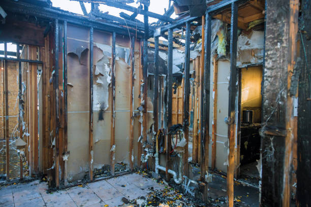 Professional Emergency Fire Cleanup technician working in Santa Clarita, CA